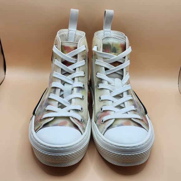 Dior women's shoes size 37 U.s. Size 6.5US B23 High Top Floral - Picture 11 of 11